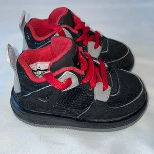 Nike Air Force Jordan AJF 4 Black/Varsity Red-Stealth Toddler